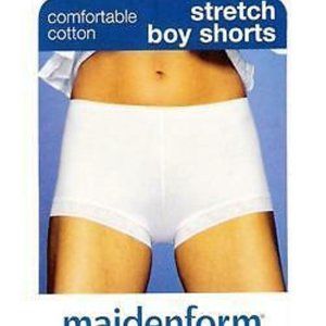 5 Pair Maidenform Boyshorts Panties Black